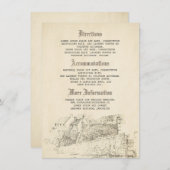 Old Story Bookの結婚詳細 – 情報 エンクロージャーカード (正面/裏面)