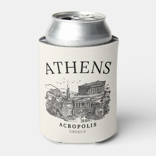 Old-Style Acropolis of Athens Print 缶クーラー (缶正面)