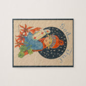 Old Swedish Merry Christmas illustration ジグソーパズル (横)