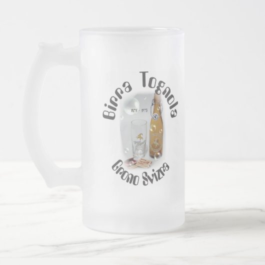 Old swiss Beer Brewerie Mug フロストグラスビールジョッキ (左)