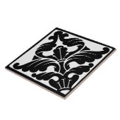 Old Time Classic: Black and White Flourish タイル (側面)