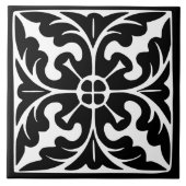 Old Time Classic: Black and White Traditional タイル (正面)