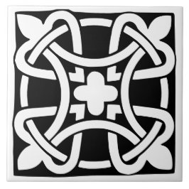 Old Time Classic Black and White Traditional タイル