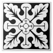 Old Time Classic: Black and White Traditional タイル (正面)