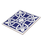 Old Time Classic Dark Blue and White Traditional タイル (側面)