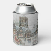 Old time Santa with children in front of a church  缶クーラー (缶裏面)