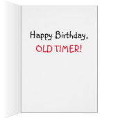 「OLD TIMER」のハッピーバースデー (内側 (右))
