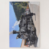 Old Timer at the Silverton, Colorado, Train ストップ ジグソーパズル (縦)