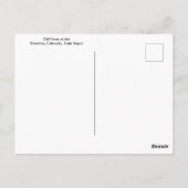 Old Timer at the Silverton, Colorado, Train ストップ ポストカード (裏面)