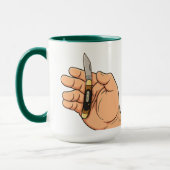 Old Timey Pocketknife Mug for Dads マグカップ (左)
