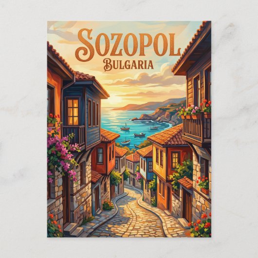 Old Town, Sozopol Bulgaria ポストカード (正面)
