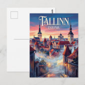 Old Town Tallinn Estonia ポストカード (正面/裏面)