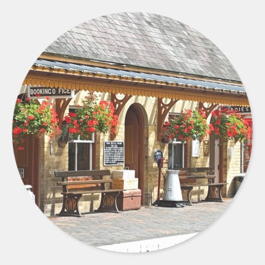 OLD TRAIN STATION   ラウンドシール (正面)