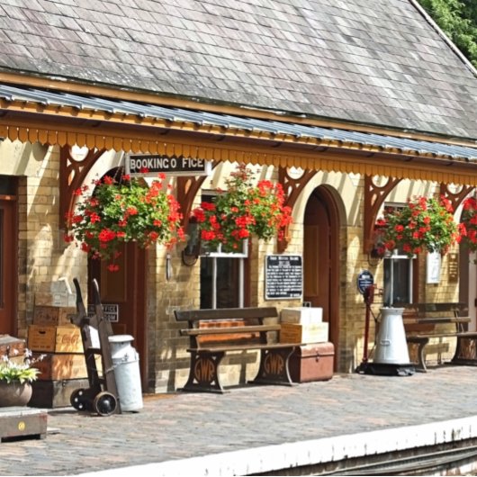 OLD TRAIN STATION ラウンドシール