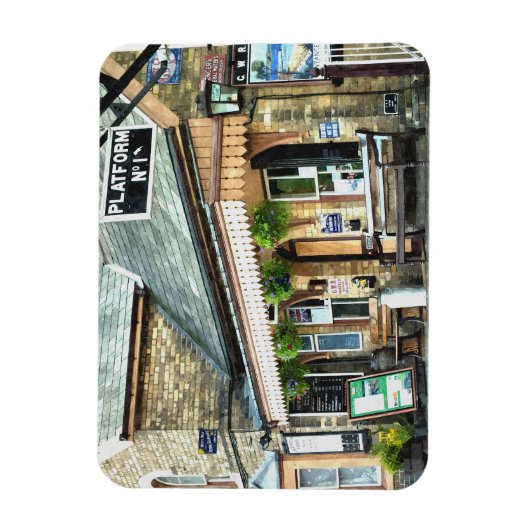 OLD TRAIN STATIONS英国 マグネット (縦)