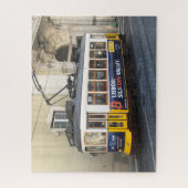 Old Tram in Lisbon Portugal ジグソーパズル (縦)