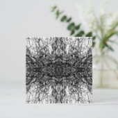 Old Tree Bark Black And White Photo Pattern Design カード (スタンド正面)