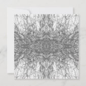 Old Tree Bark Black And White Photo Pattern Design カード (裏面)