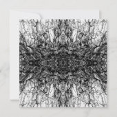 Old Tree Bark Black And White Photo Pattern Design カード (正面)