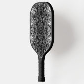 Old Tree Bark Black And White Photo Pattern Design ピックルボールラケット (左)