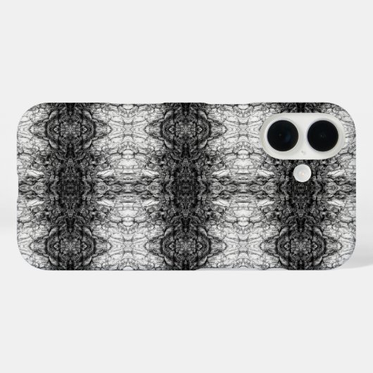 Old Tree Bark Black And White Photo Pattern Design Case-Mate iPhoneケース (裏面 (横))