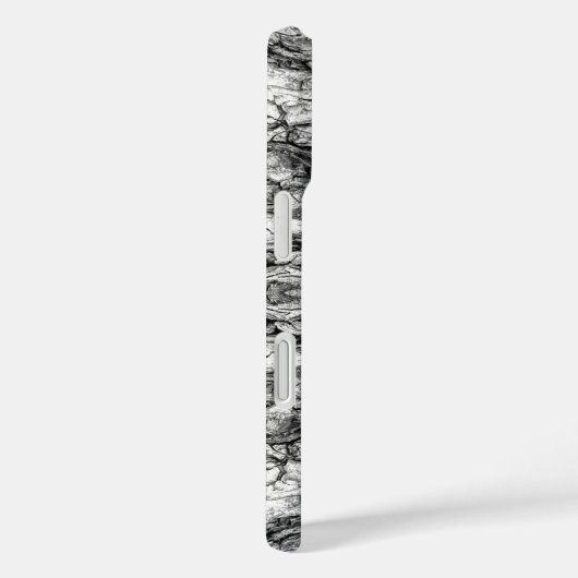Old Tree Bark Black And White Photo Pattern Design Case-Mate iPhoneケース (裏面 / 右)