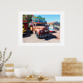 Old vehicles at Seligman, route 66 ポスター (キッチン)