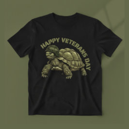 Old Veteran Turtle Tシャツ
