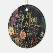 Old Victorian Floral Family Personalized セラミックオーナメント (左)