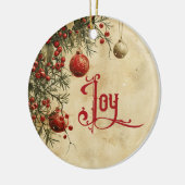 Old Victorian Rustic Family Personalized セラミックオーナメント (左)