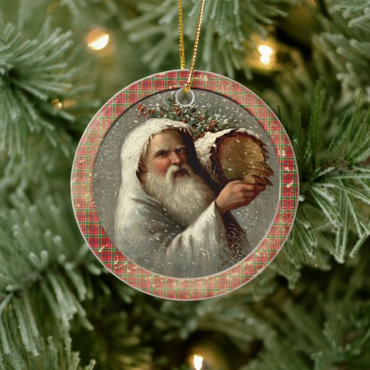 Old Victorian Rustic Family Personalized セラミックオーナメント (ツリー)