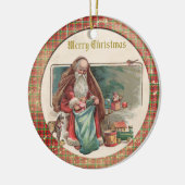 Old Victorian Rustic Family Personalized セラミックオーナメント (左)