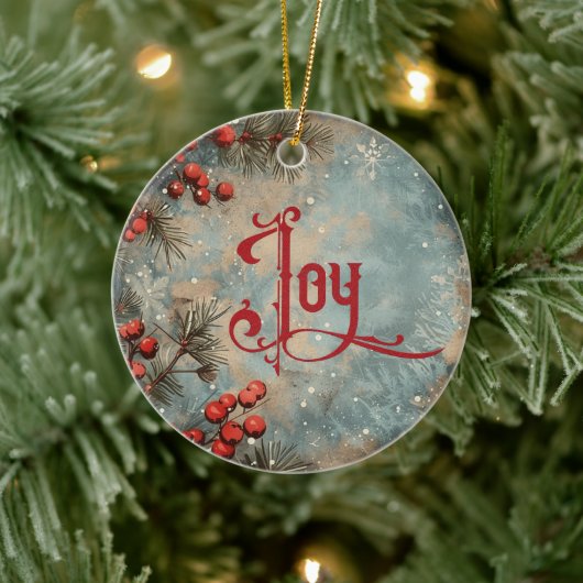 Old Victorian Rustic Family Personalized セラミックオーナメント (ツリー)