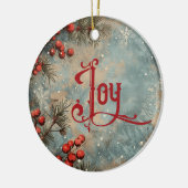 Old Victorian Rustic Family Personalized セラミックオーナメント (左)