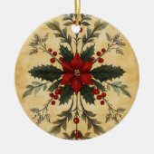 Old Victorian Rustic Family Personalized セラミックオーナメント (正面)