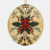 Old Victorian Rustic Family Personalized セラミックオーナメント (左)