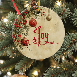 Old Victorian Rustic Family Personalized セラミックオーナメント