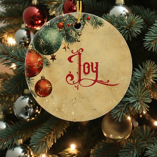 Old Victorian Rustic Family Personalized セラミックオーナメント