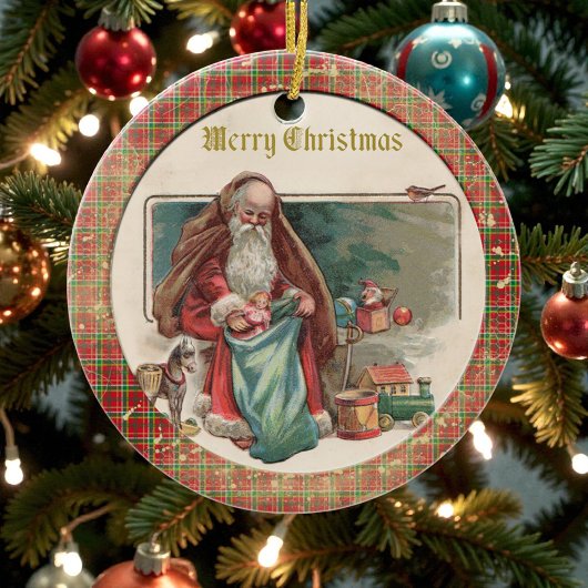 Old Victorian Rustic Family Personalized セラミックオーナメント