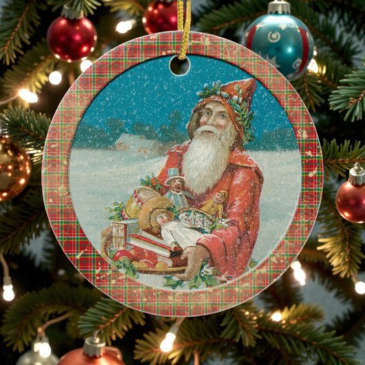 Old Victorian Rustic Family Personalized セラミックオーナメント