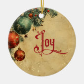 Old Victorian Rustic Family Personalized セラミックオーナメント (正面)