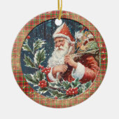 Old Victorian Rustic Family Personalized セラミックオーナメント (正面)