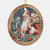 Old Victorian Rustic Family Personalized セラミックオーナメント (左)