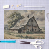 Old vintage barn 薄葉紙 (クラフト)