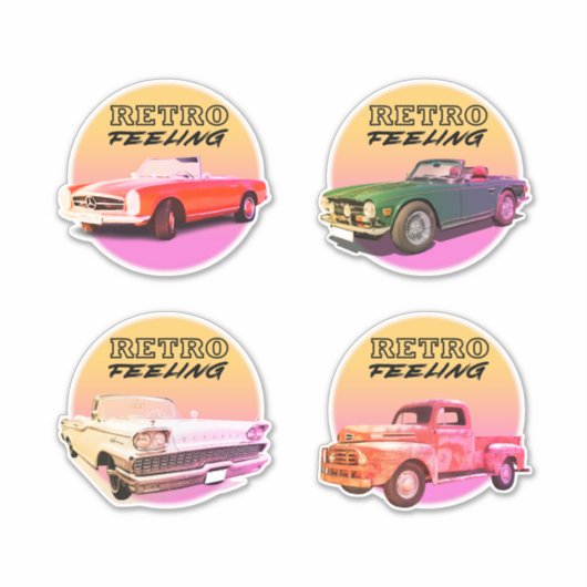 Old Vintage Cars シール (正面)