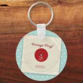Old Vinyl Record Keychain キーホルダー (正面)