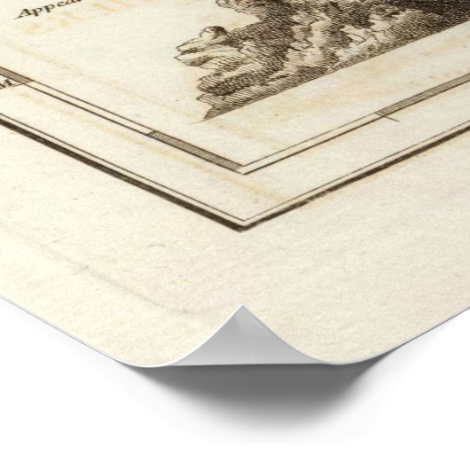 Old Virgin Islands Map (1775) St Thomas, St Croix ポスター (角)