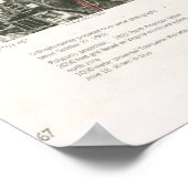 Old Washington DC Satellite Photograph Map (1968)  ポスター (角)