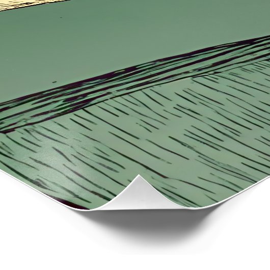 Old weasel reading a book to a young weasel ポスター (コーナー)