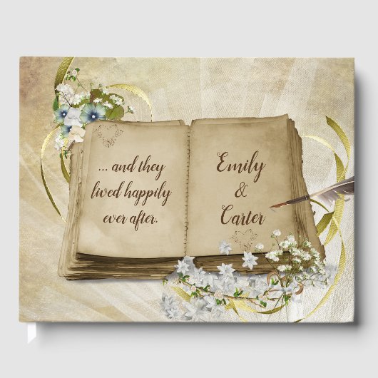 Old Wedding Album with Feather Pen ゲストブック (正面)